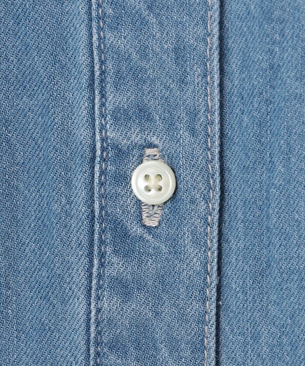 J.PRESS LADIES デニム シャツ ブリーチ系