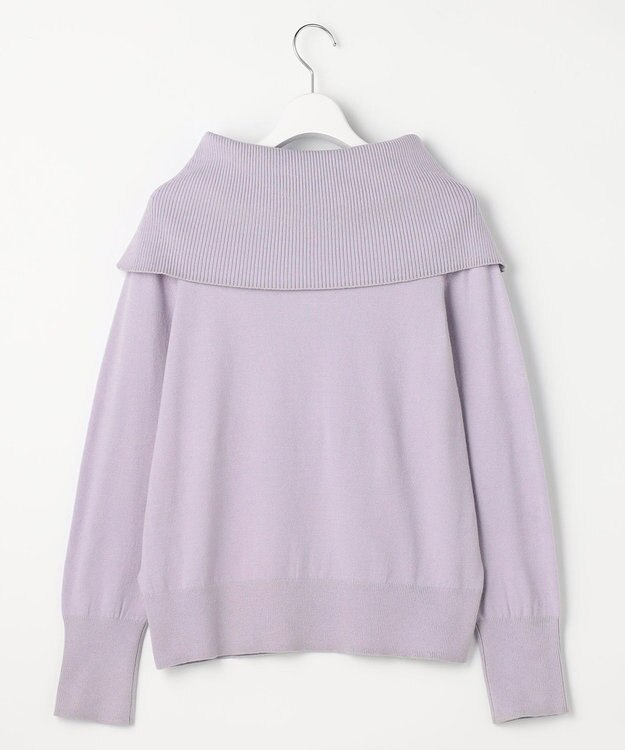 ANY SIS 【WEB・一部店舗限定】オフショルダー ニット ラベンダー