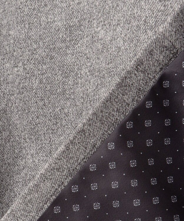 JOSEPH ABBOUD 【キングサイズ・軽量】ブロックベロア ストレッチ ジャケット ライトグレー系