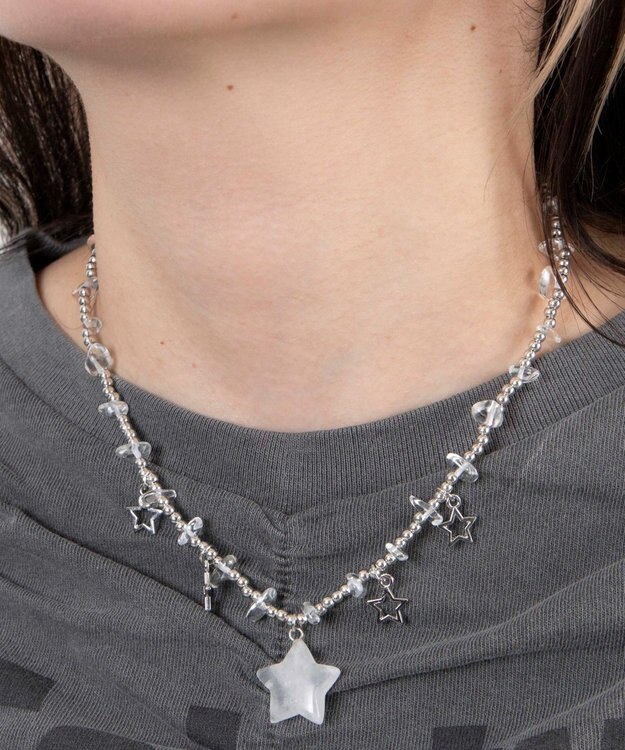 WEGO Lスターストーンデザインネックレス