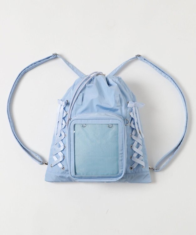 WEGO 【痛バ＆推し活】きらふわぬい2WAY痛ナップサック サックス