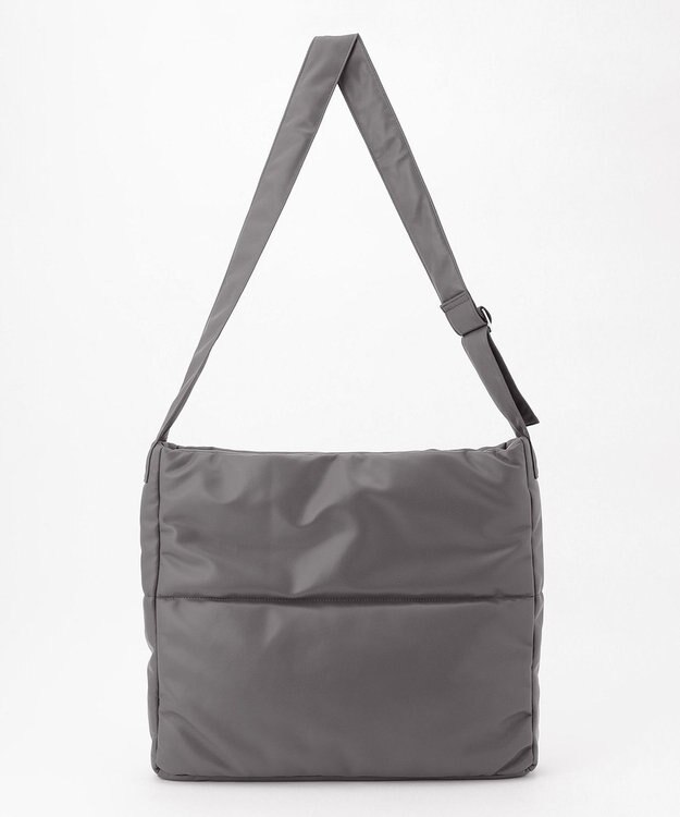 JOSEPH HOMME シンセティックソフトレザー　ワンショルダー バッグＬサイズ グレー系