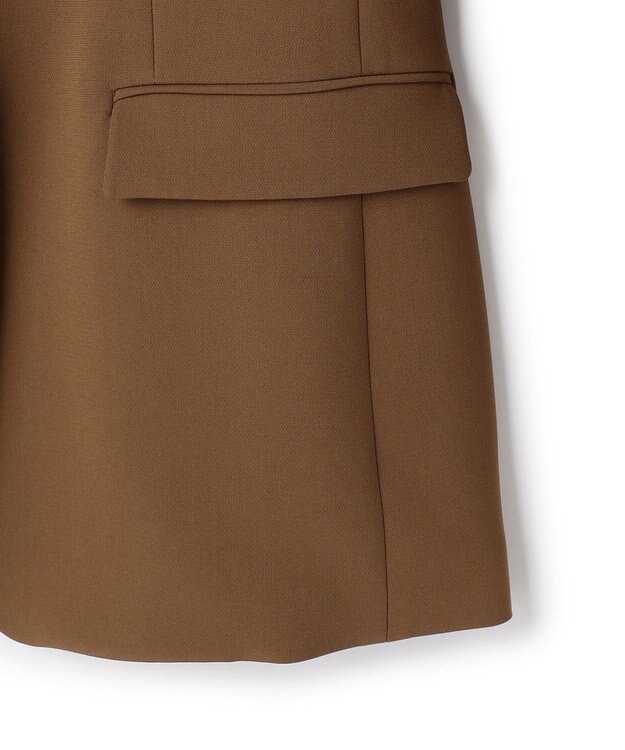 BEIGE， GYPSUM / シルキータッチ ショールカラージャケット Brown