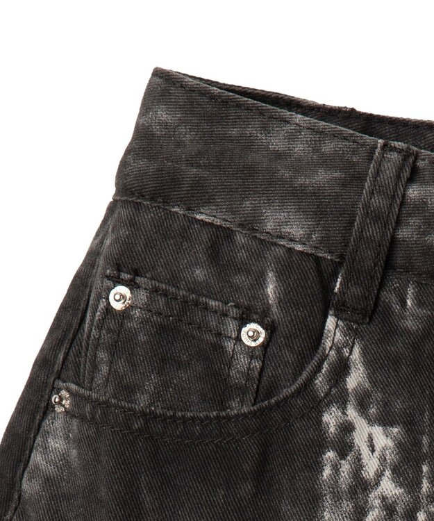 WEGO ウオッシュドプリーツミニスカート ブラック