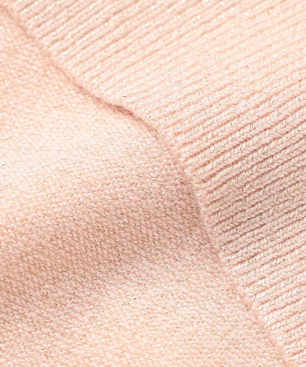 23区 S 【APPLAUDIR】コンパクト ドルマンスリーブ ラメカーディガン チークピンク