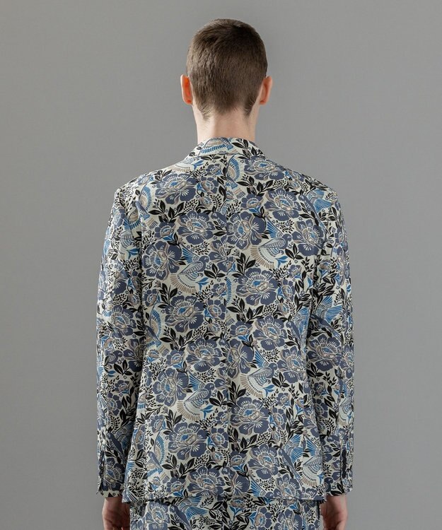 JOSEPH HOMME 新型・新柄【洗える/ストレッチ/シワになりにくい】クールドッツストレッチ メキシカンプリント ジャケット ホワイト系5