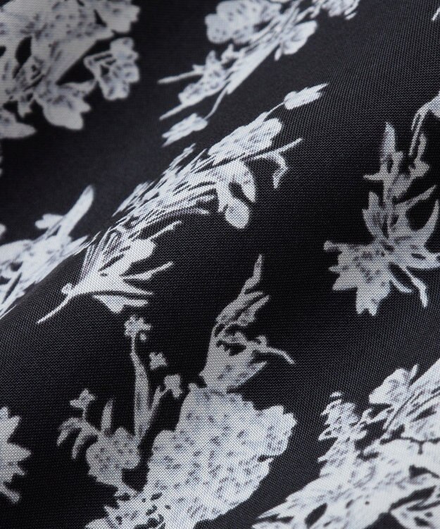 earth music&ecology フラワーアシメティアードスカート Black