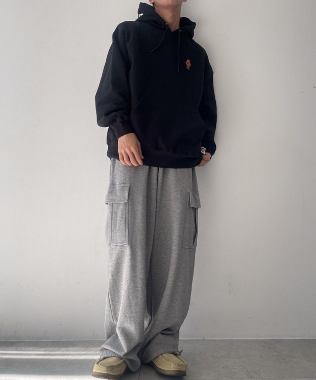 WEGO BENDAVISブリッジグラフィックプルパーカー ブラック