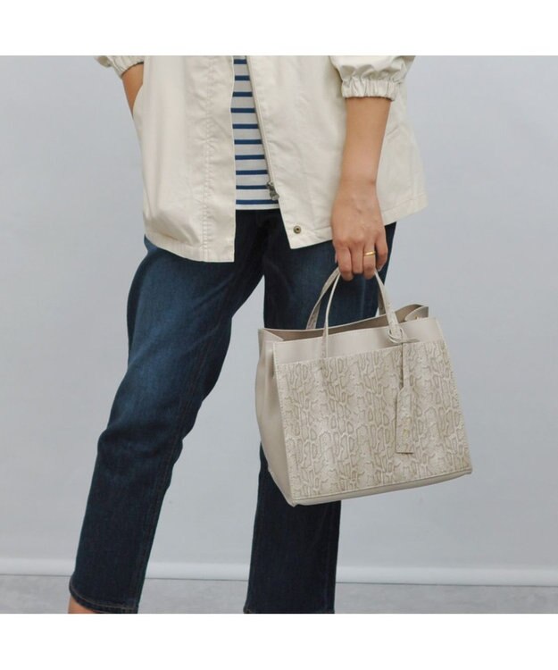 UNBILLION カシュカシュ cachecache / パーテーションミニ2wayトートバッグ PSGRY