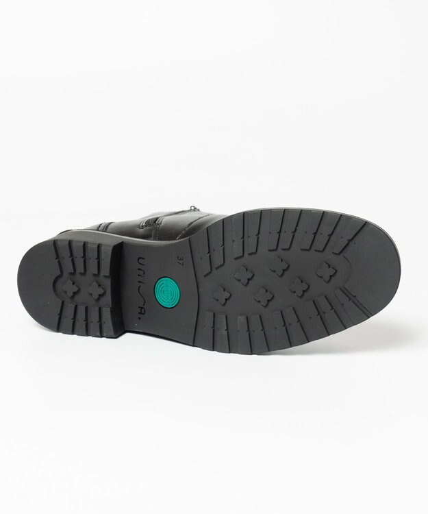 BONTRE 【UNISA/ウニサ】サイドジップショートブーツ ブラック