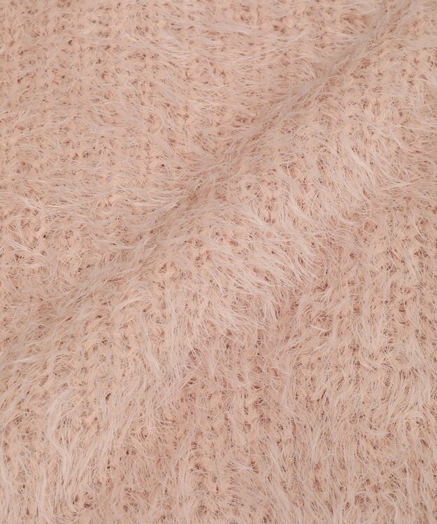 AMERICAN HOLIC シャギーニットクルーネックカーディガン Pink