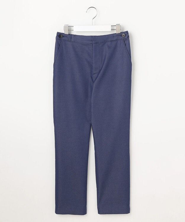 J.PRESS LADIES L 【WEB限定カラーあり】TCシャンブレーサテンST テーパード パンツ 【WEB限定】ブルーシャンブレー系