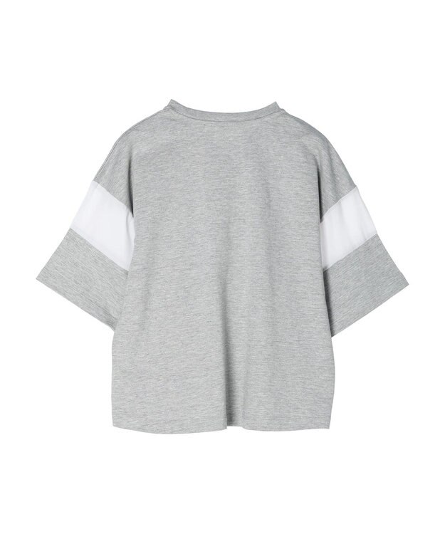 AMERICAN HOLIC 異素材ラインカットプルオーバー2 Light Gray Mixture