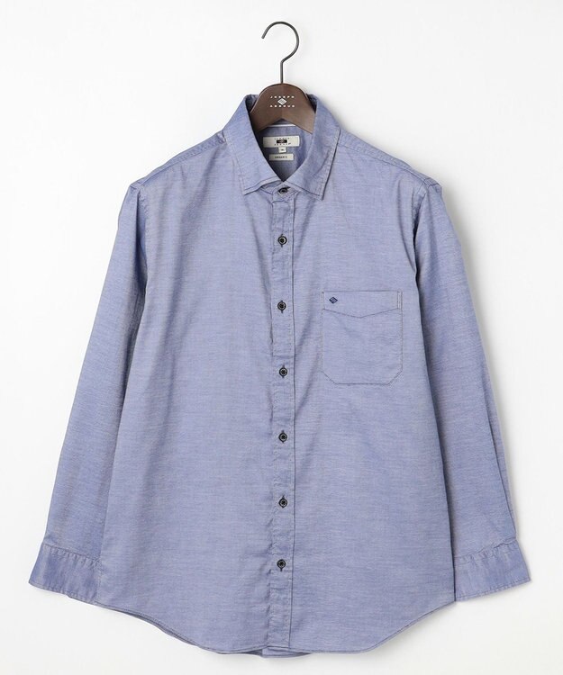 JOSEPH ABBOUD 【キングサイズ・オリジナルオーガニック使用】JOE COTTON ストレッチオックス シャツ サックスブルー系