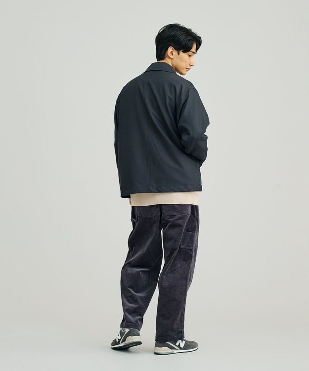 J.PRESS YORK STREET 【UNISEX】ウールライク MA-1コーチジャケット グレー系