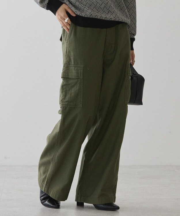 AMERICAN HOLIC 綿スラブカーゴパンツ Khaki