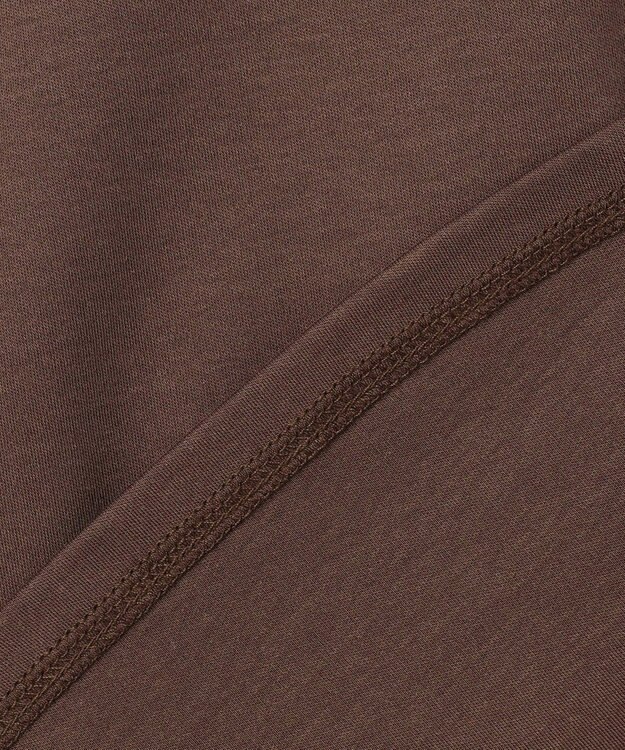 ANY L 【WEB限定】シルケットスムースツイストスリーブカットソー ブラウン