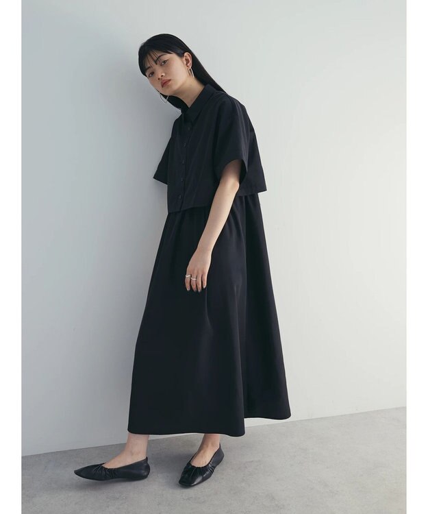 Green Parks armonia．ＳＥＴ２点　シャツワンピース Black