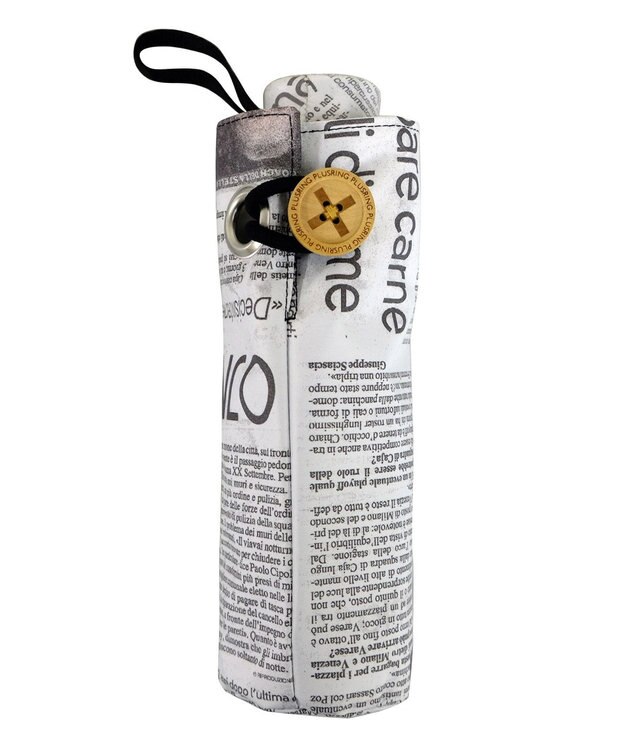 +RING レディース向け プラスリング 晴雨兼用折傘 PAPER-WHT T1196 sunshield 白～オフホワイト