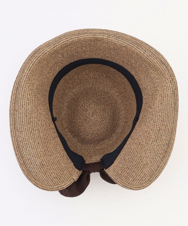 自由区 リボンブレード ハット ブラウン