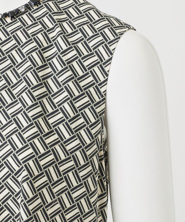 23区 【R(アール)】ジオメトリックプリント ワンピース ジオメトリックプリント