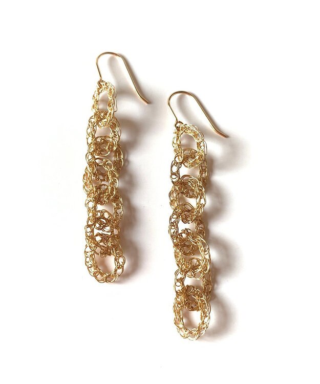 CASUMINO chain 7連 ピアス gold