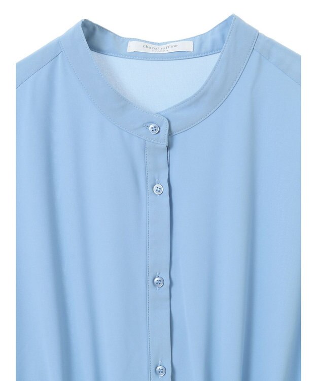 Green Parks 異素材ドッキングチュニック Blue