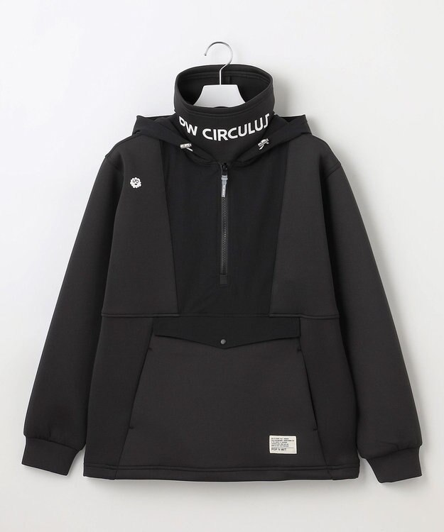 PW CIRCULUS 【MEN】NEW ダンボール デタッチャブルフーディー ブラック系