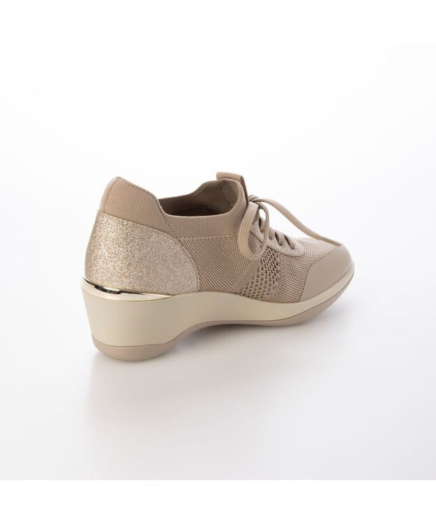 Riz raffinee <Riz raffinee>ヒールアップニットスニーカー ベージュ