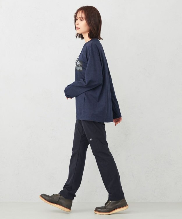 JOSEPH ABBOUD MOUNTAIN 【UNISEX】マスクホルダー付 オーガニックTシャツ ダルブルー系