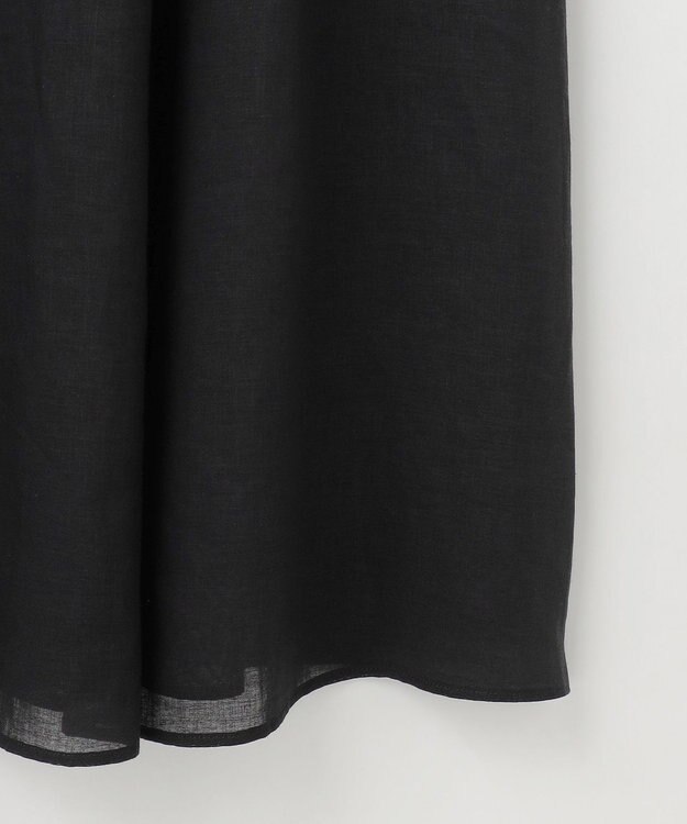 自由区 【カタログ掲載・接触冷感・洗える】シアーラミーローンフレンチスリーブ ワンピース セピア