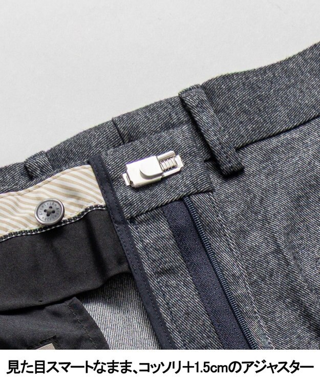 GOTAIRIKU 仕事で着られる 秋冬の綿パン【ストレッチ】コットンモールスキンストレッチパンツ グレー系