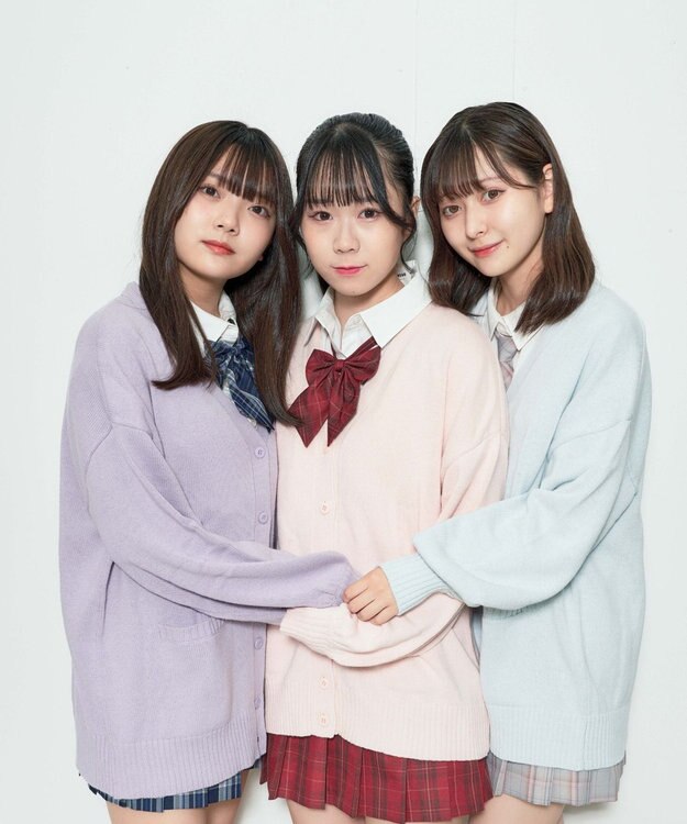 WEGO 【SCHOOL ITEM】ニットカーディガン 杢グレー