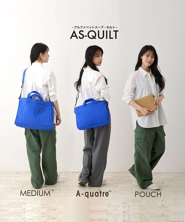 ROOTOTE 1321【オリジナル】SN.ポーチ.アルファベットスープ-キルティング-A 03：イエロークレイ