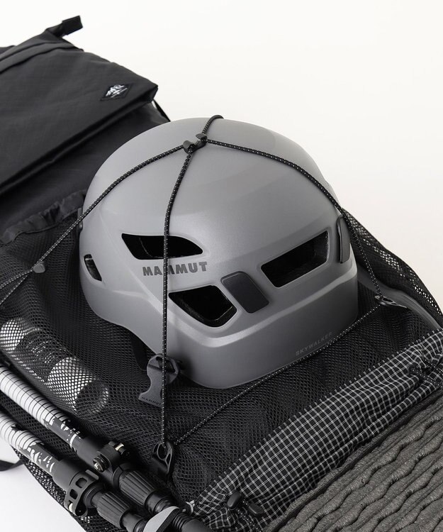 JOSEPH ABBOUD MOUNTAIN 【軽量/ECO撥水/サスティナブル素材/サコッシュが取り外せる】リサイクルリップストップ バックパック 33L ブラック系