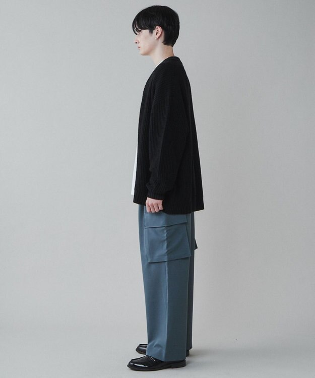 WEGO トロミ　ルーズカーゴスラックス ブルーその他