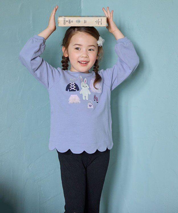 ANY KIDS クローゼットモチーフトレーナー サックスブルー