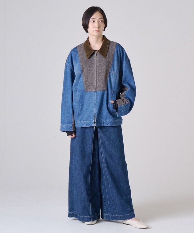 Ripo trenta anni P/W DENIM BLOUSON BROWN