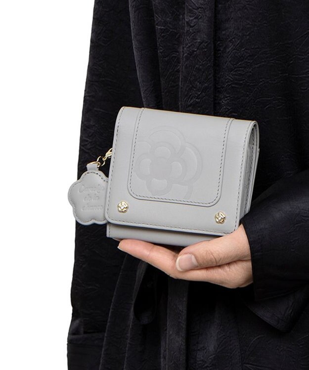 CLATHAS カシス 二つ折り財布 ライトグレー