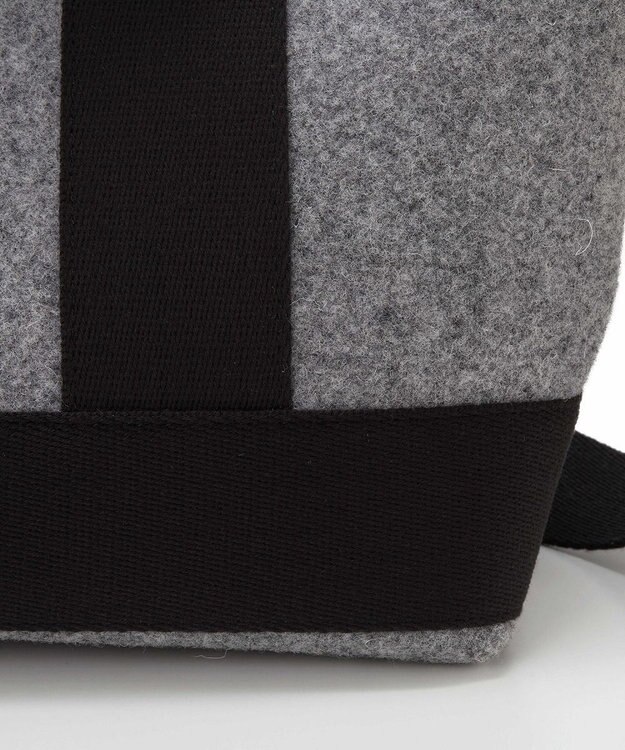 TOPKAPI 【Breath TOPKAPI】イタリアンフェルト ショルダー付 ミニ トートバッグ S チャコールグレー