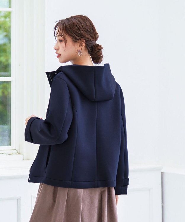 Tiaclasse ショートパーカーコート ネイビー