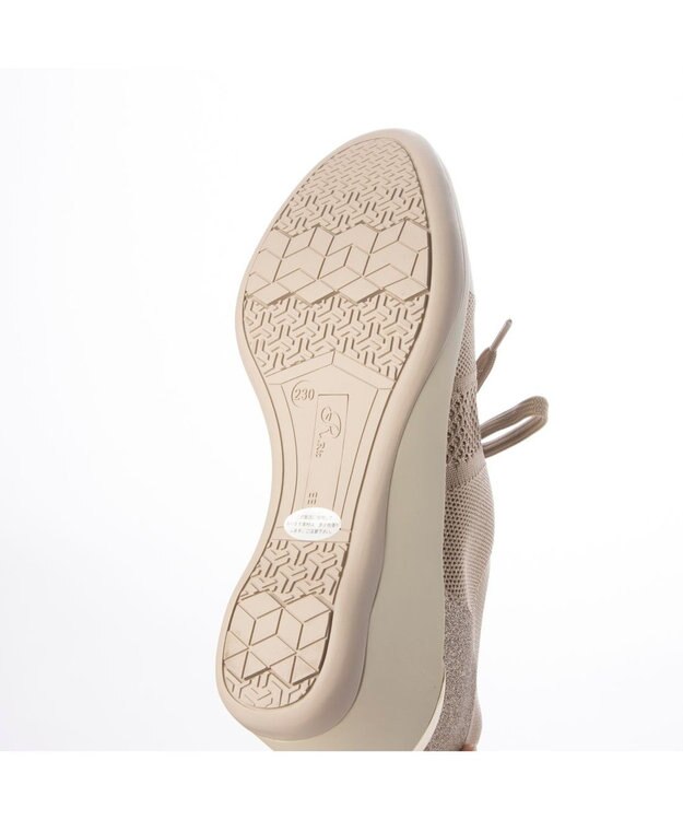 Riz raffinee <Riz raffinee>ヒールアップニットスニーカー ベージュ