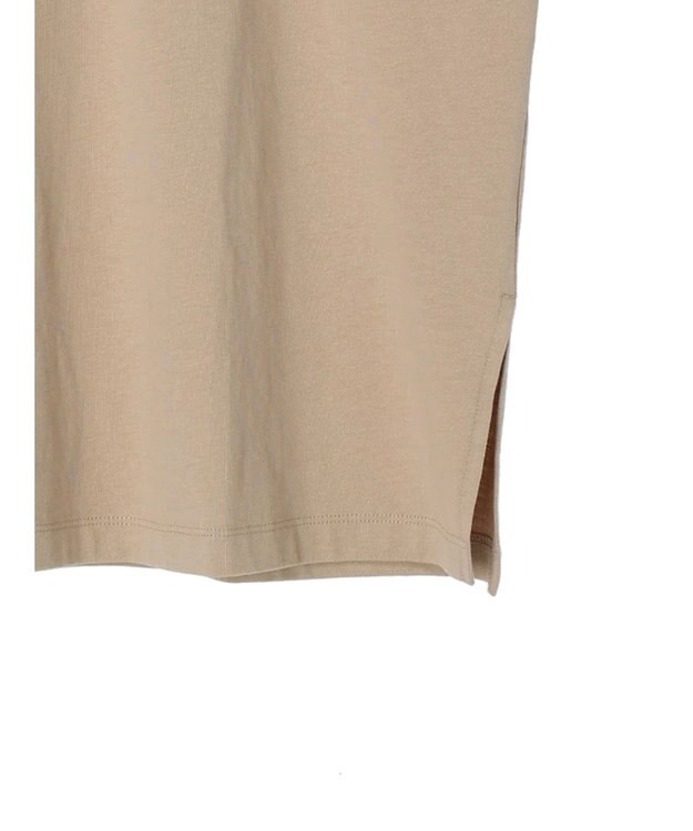 Green Parks バックフォトプリント半袖チュニック Light Beige