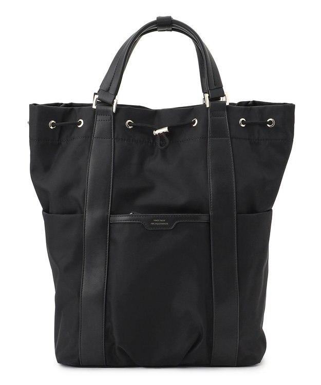 23区 【撥水加工】2WAY ナイロン リュック ブラック系