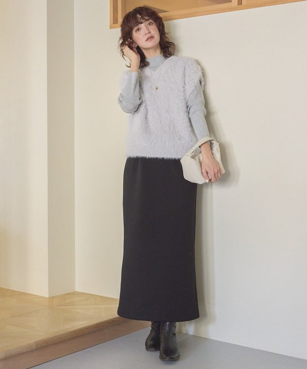 AMERICAN HOLIC ダンボールポンチタイトスカート Black