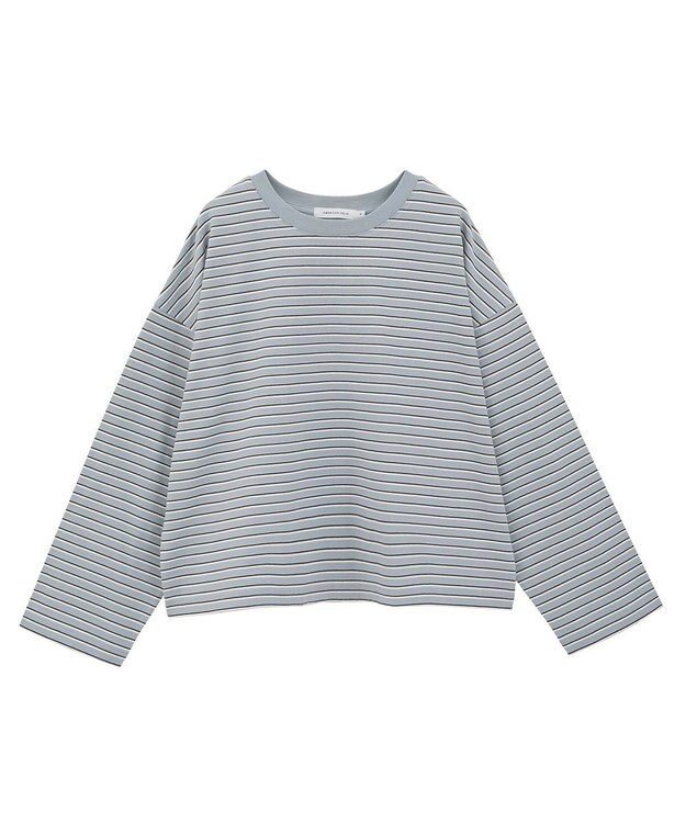 AMERICAN HOLIC カラーボーダークロップド丈プルオーバー Brown