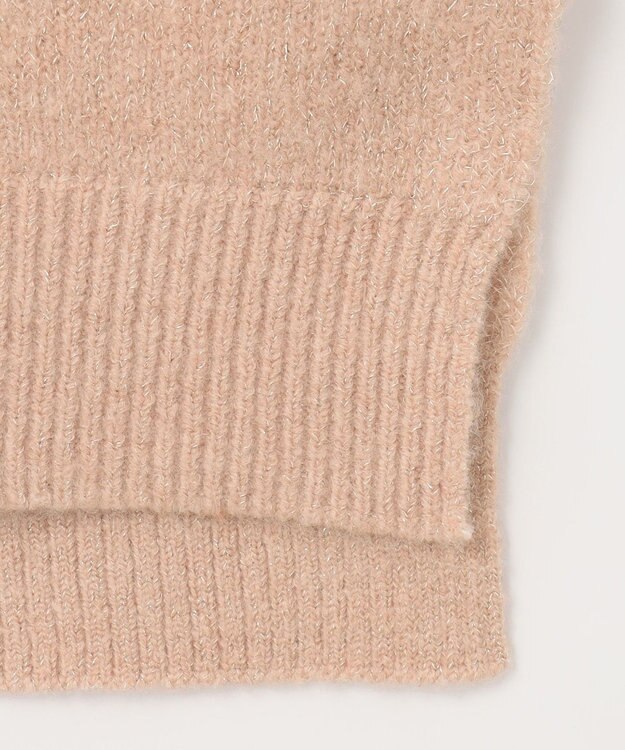 ANY SIS S 【洗える】ラメケーブル ニット ピンク