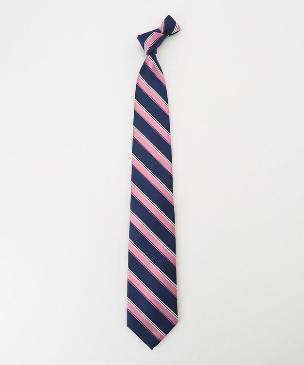 J.PRESS MEN 【フレッシャーズにもおすすめ】レジメンタル ネクタイ ピンク系1