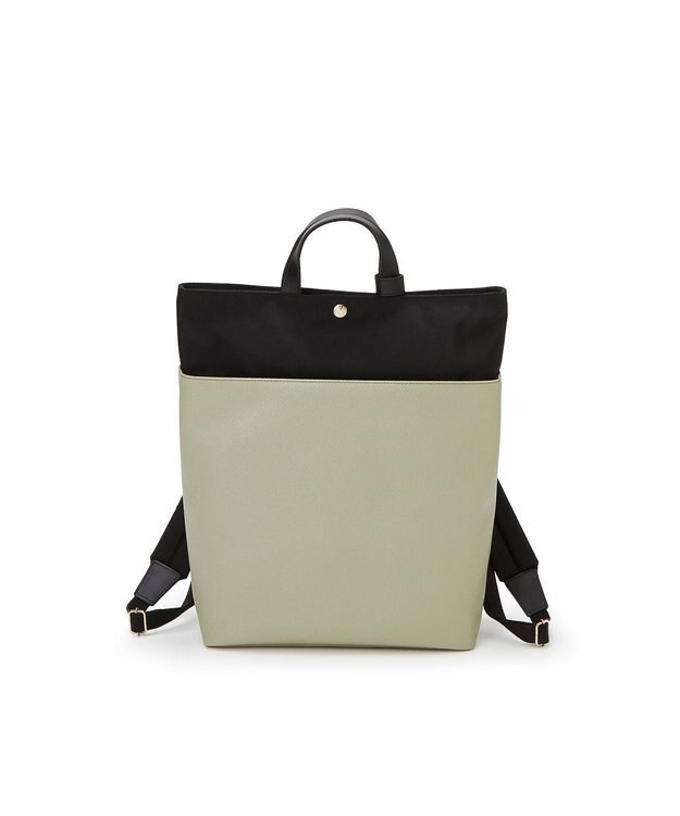 TOPKAPI 【Breath TOPKAPI】SCOTCH GRAIN スコッチグレイン マザーズバッグ バイカラー A4 バックパック / リュック グリーングレー