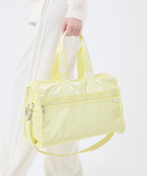 LeSportsac DELUXE MED WEEKENDER MH/ロゴジャガードライムスナイデル ロゴジャガードライムスナイデル